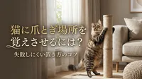 猫に爪とぎ場所を覚えさせるには？失敗しにくい置き方のコツ