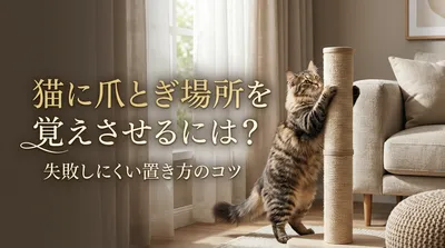 猫に爪とぎ場所を覚えさせるには？失敗しにくい置き方のコツ