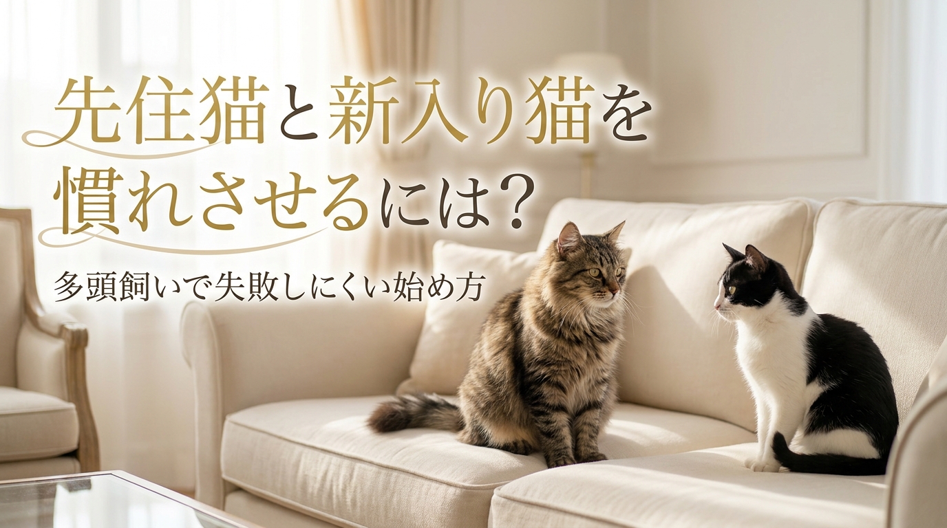 先住猫と新入り猫を慣れさせるには？多頭飼いで失敗しにくい始め方