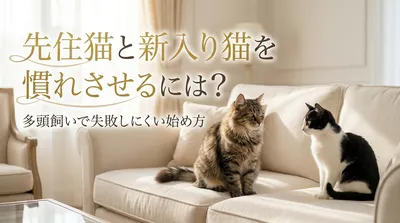 先住猫と新入り猫を慣れさせるには？多頭飼いで失敗しにくい始め方