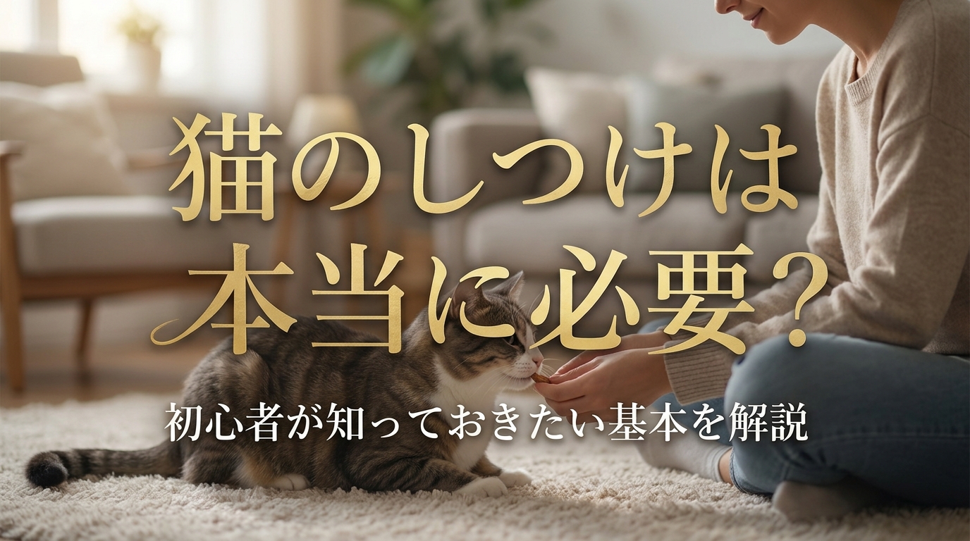 猫のしつけは本当に必要?初心者が知っておきたい基本を解説