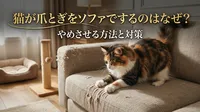 猫が爪とぎをソファでするのはなぜ？やめさせる方法と対策