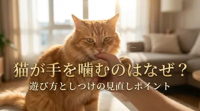 猫が手を噛むのはなぜ？遊び方としつけの見直しポイント