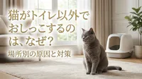 猫がトイレ以外でおしっこするのはなぜ？場所別の原因と対策
