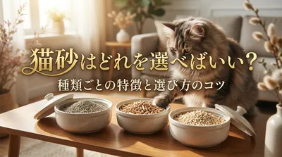 猫砂はどれを選べばいい？種類ごとの特徴と選び方のコツ