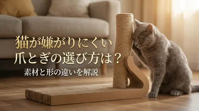猫が嫌がりにくい爪とぎの選び方は？素材と形の違いを解説