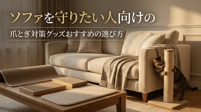 ソファを守りたい人向けの爪とぎ対策グッズおすすめの選び方