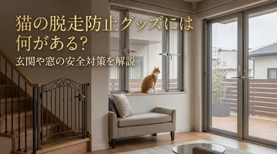 猫の脱走防止グッズには何がある？玄関や窓の安全対策を解説