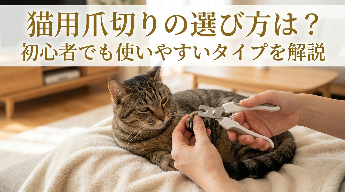 猫用爪切りの選び方は?初心者でも使いやすいタイプを解説