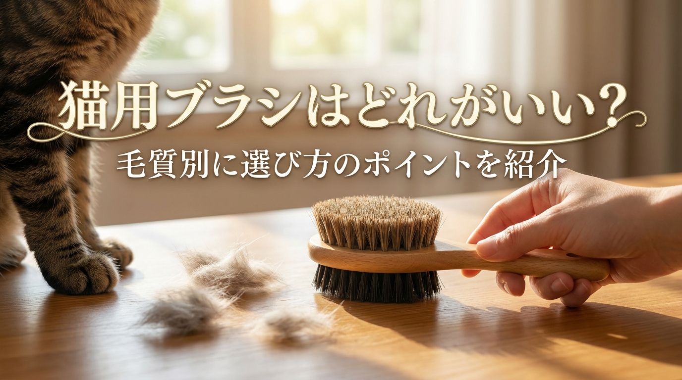 猫用ブラシはどれがいい？毛質別に選び方のポイントを紹介