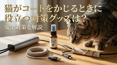 猫がコードをかじるときに役立つ対策グッズは？安全対策を解説