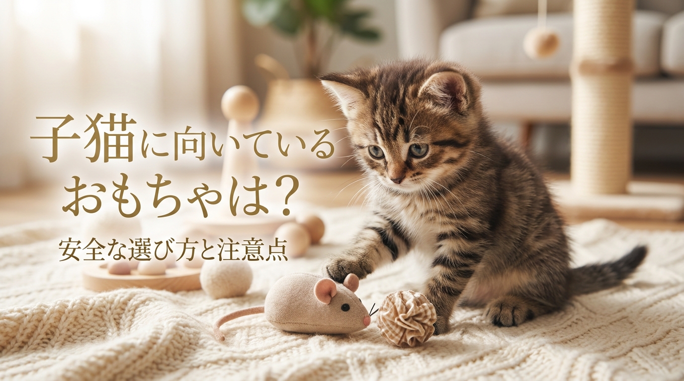 子猫に向いているおもちゃは？安全な選び方と注意点