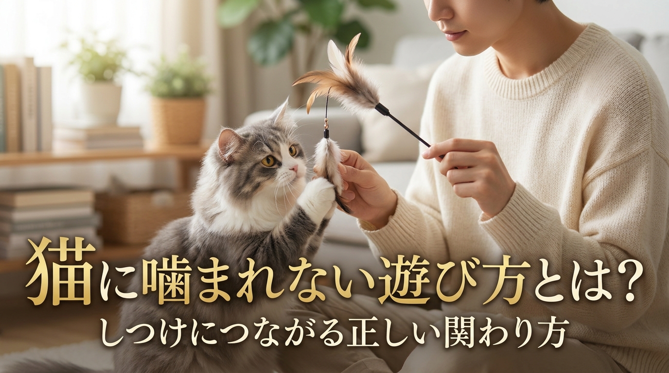 猫に噛まれない遊び方とは?しつけにつながる正しい関わり方