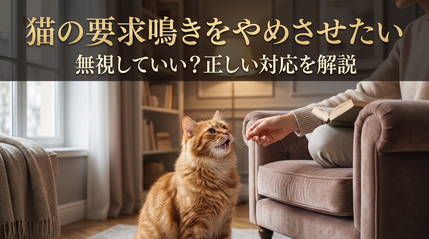 猫の要求鳴きをやめさせたい｜無視していい？正しい対応を解説