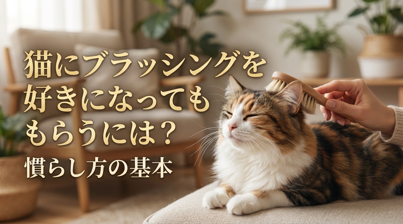 猫にブラッシングを好きになってもらうには？慣らし方の基本