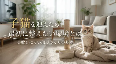 子猫を迎えたら最初に整えたい環境とは？失敗しにくい部屋づくりの基本