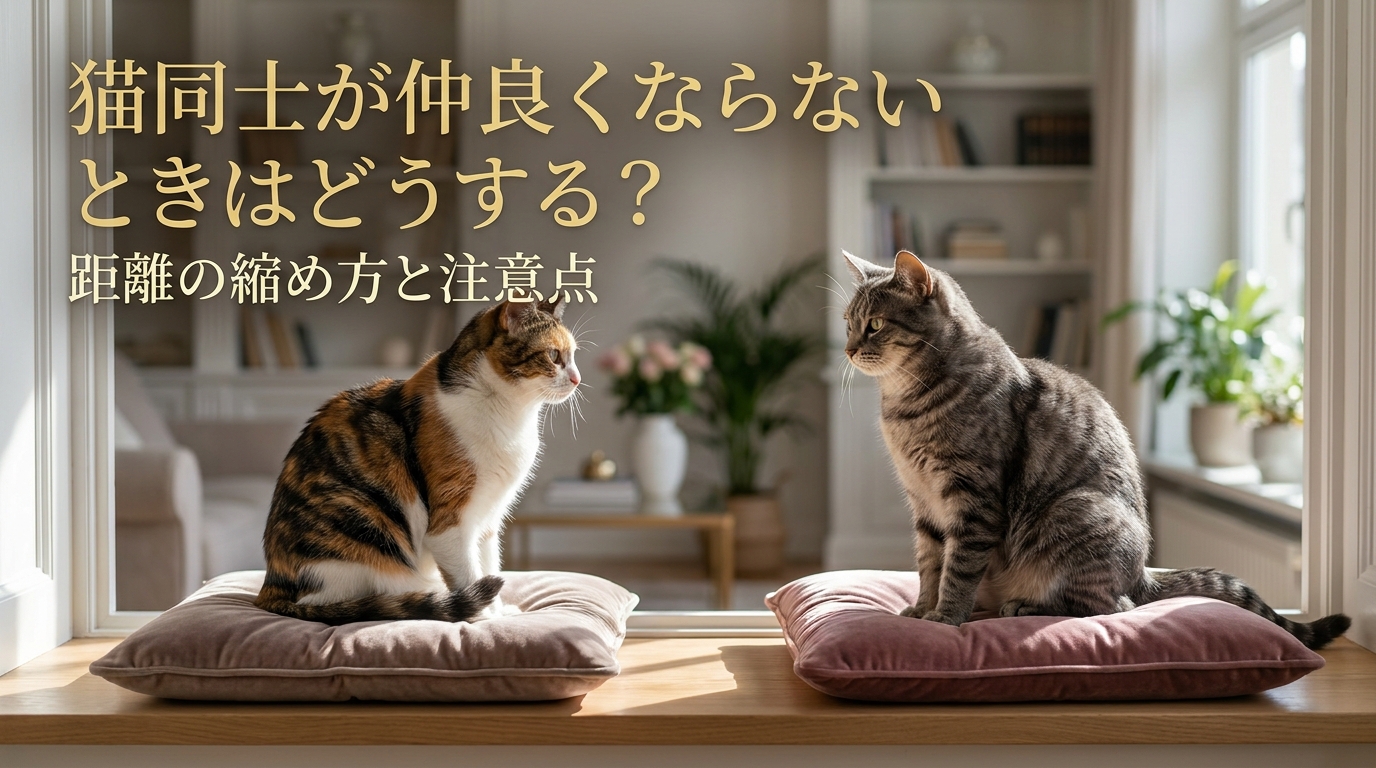 猫同士が仲良くならないときはどうする？距離の縮め方と注意点