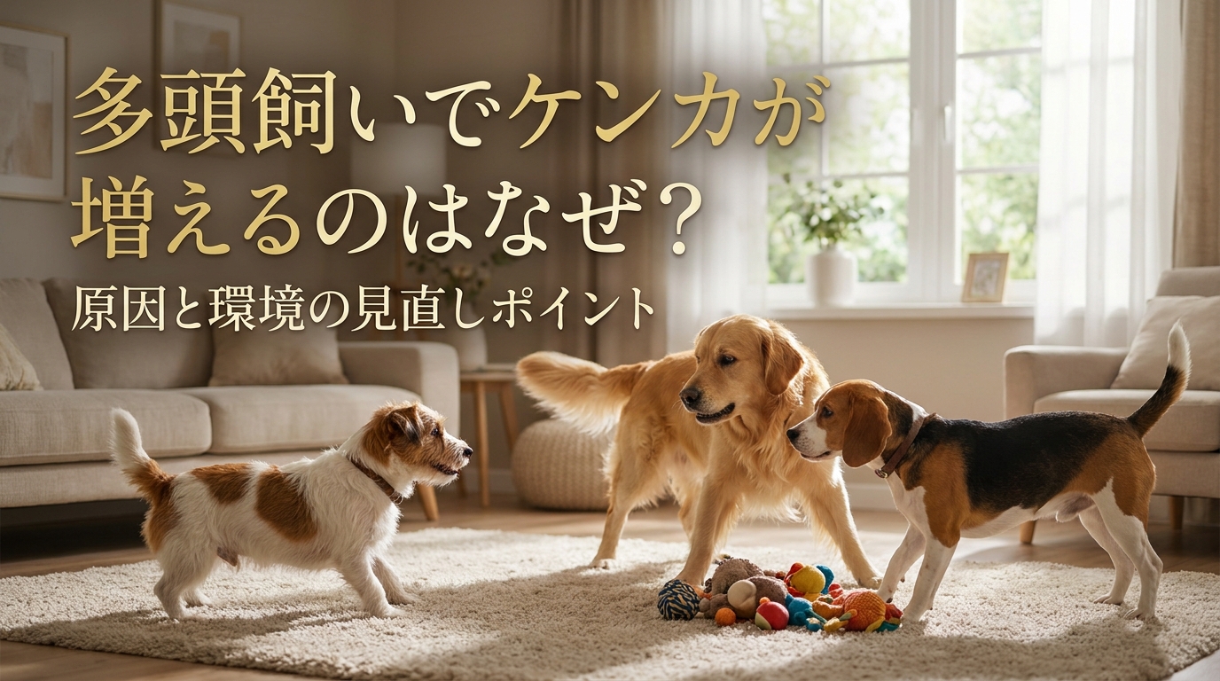 多頭飼いでケンカが増えるのはなぜ？原因と環境の見直しポイント