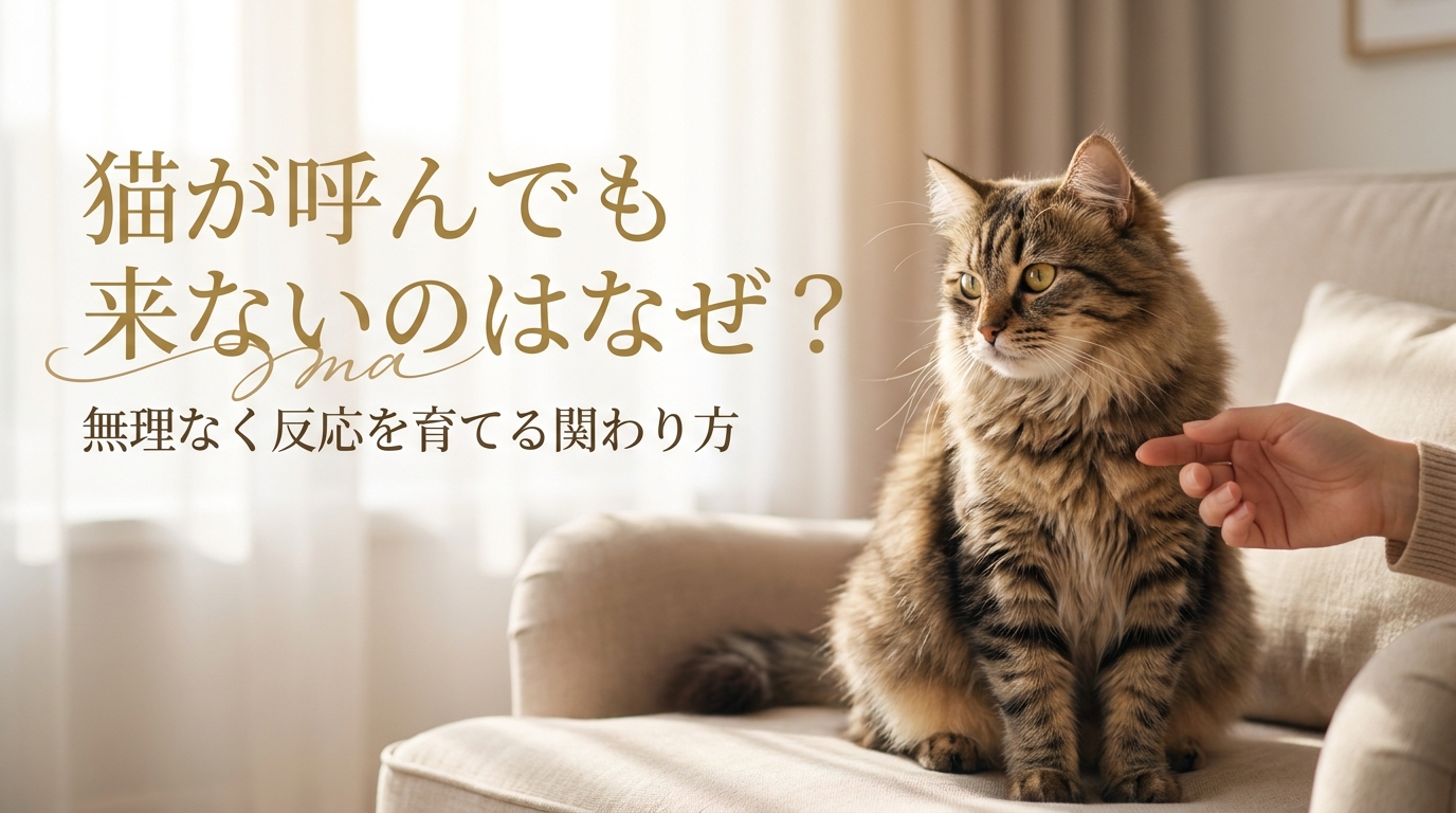 猫が呼んでも来ないのはなぜ？無理なく反応を育てる関わり方