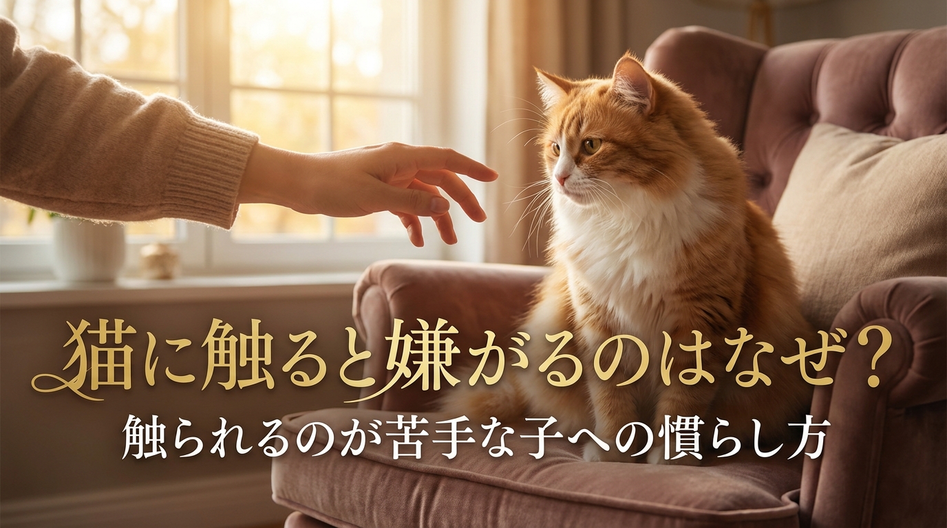 猫に触ると嫌がるのはなぜ？触られるのが苦手な子への慣らし方