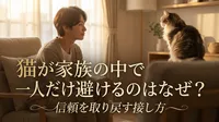 猫が家族の中で一人だけ避けるのはなぜ？信頼を取り戻す接し方
