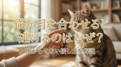 猫が目を合わせると逃げるのはなぜ？怖がらせない接し方を解説