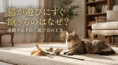 猫が遊びにすぐ飽きるのはなぜ？運動不足を防ぐ遊び方の工夫