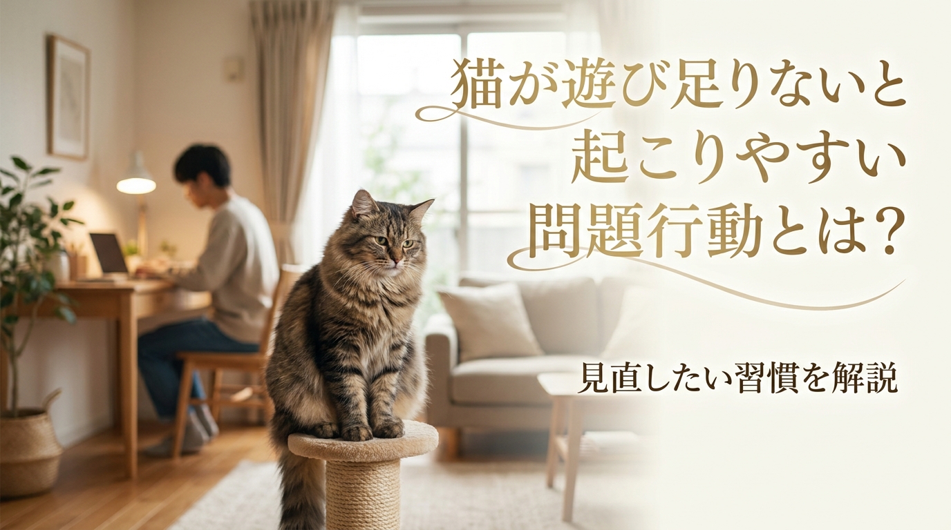 猫が遊び足りないと起こりやすい問題行動とは？見直したい習慣を解説