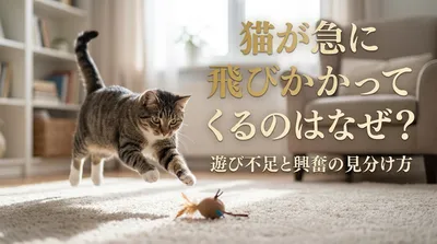 猫が急に飛びかかってくるのはなぜ？遊び不足と興奮の見分け方
