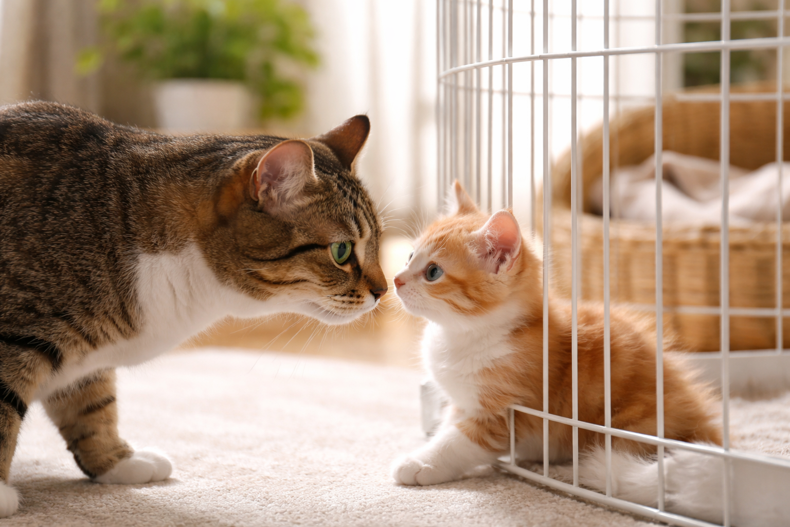 急な対面がうまくいきにくいのは、猫さんの「縄張り」と「安心」が関係しているんですね