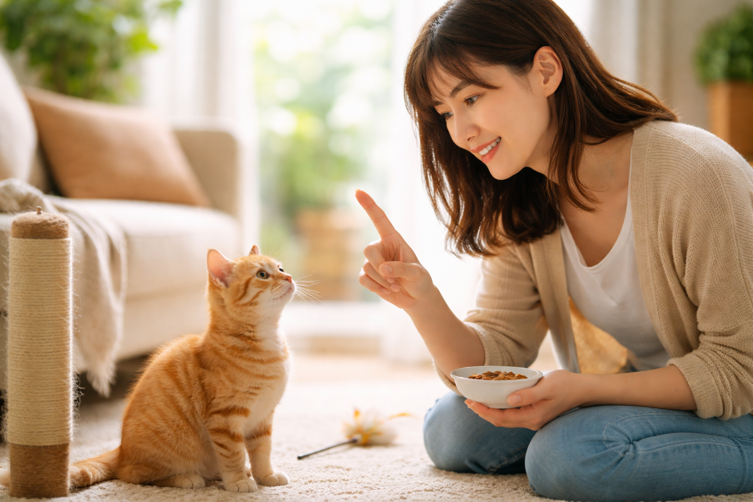 猫のしつけは「必要」です。ただし目的は“従わせる”ではないんですね