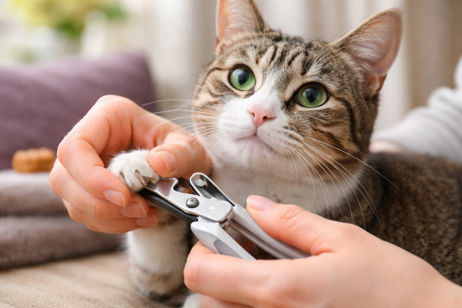 猫の爪切りは「短時間・少しずつ・いいことセット」が近道なんですね