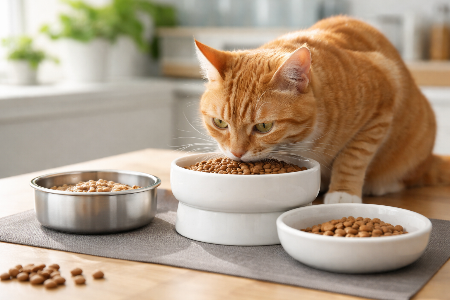 食器ひとつで「食べ方」と「清潔さ」が変わりやすいのが猫さんなんですね