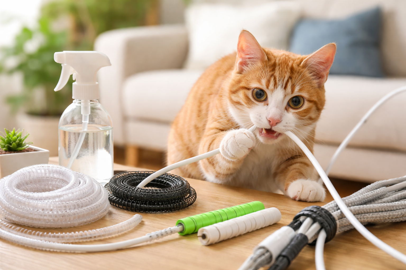 なぜ猫はコードをかじるの?よくある理由を知ると対策が選びやすいです