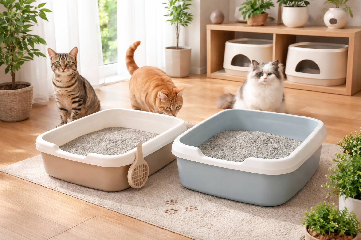 多頭飼いで使いやすい猫トイレの選び方(失敗しにくいチェックリスト)