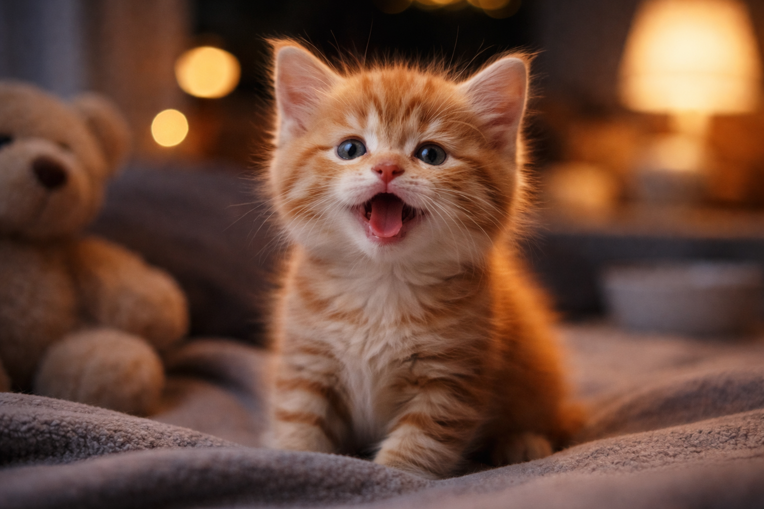 子猫の夜鳴きは「不安」と「満たされていないサイン」から起こりやすいんですね