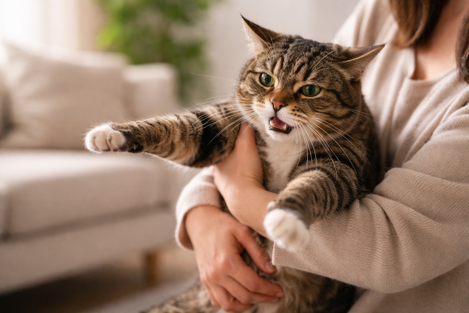 猫が抱っこを嫌がるのはなぜ？気持ちと体のサインを読み解きましょう