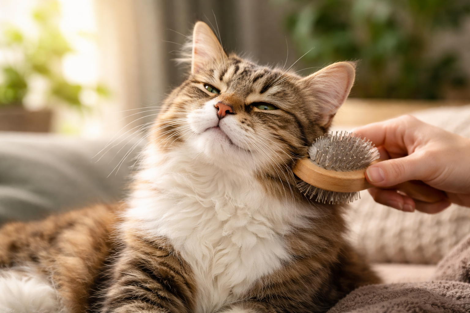 猫にブラッシングを好きになってもらうコツは「嫌がる前にやめる」なんですね