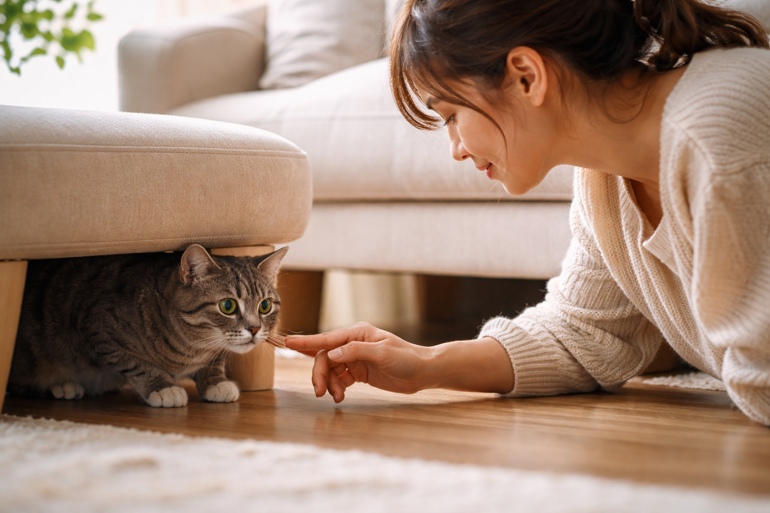 信頼関係を育てる接し方は「猫ちゃん主導」がいちばん近道ですよね