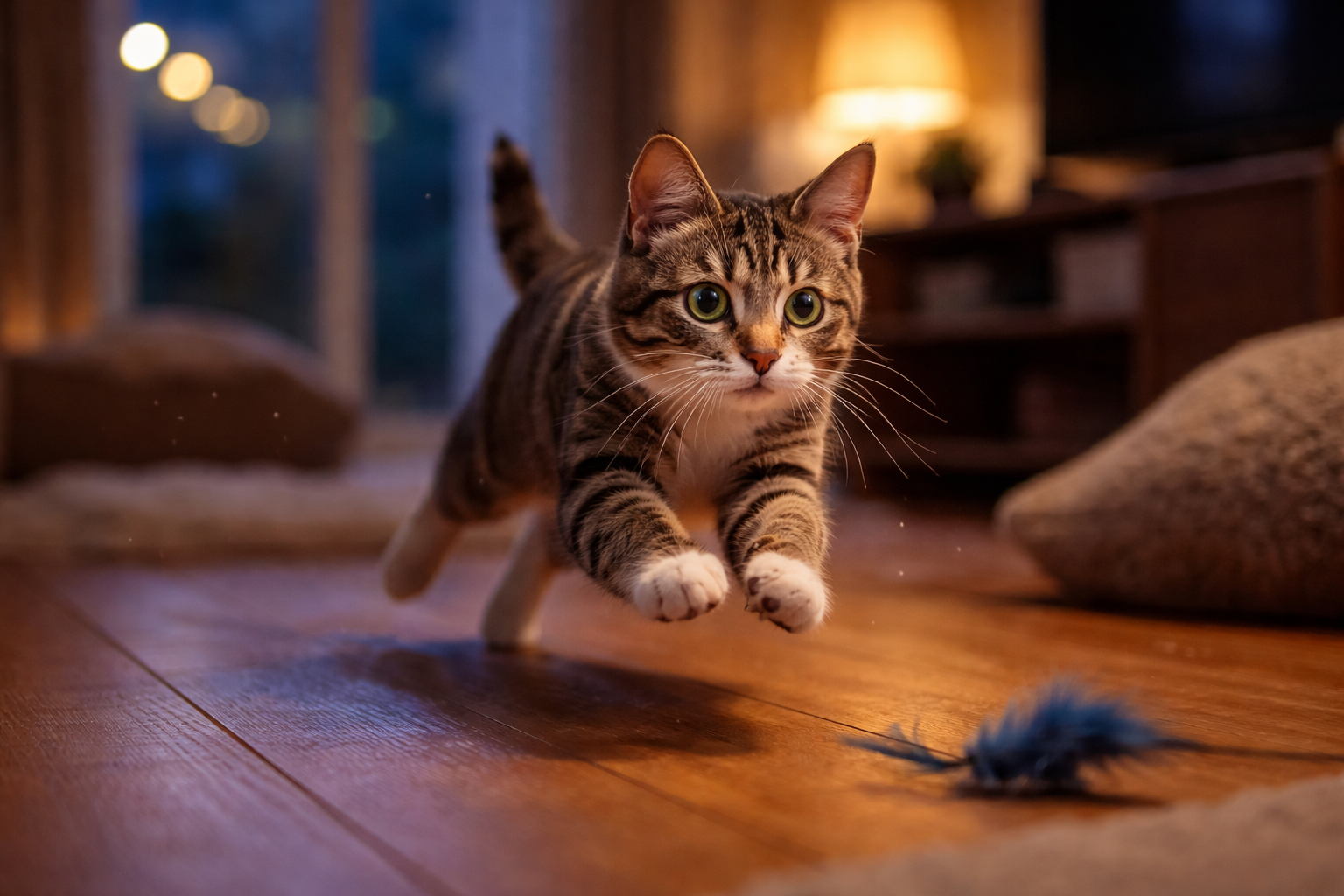 猫さんが夜に走り回る理由をほどいてみましょう